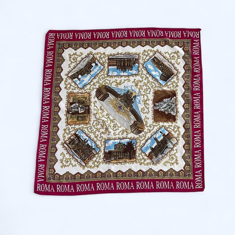 Roma Italy city‎ print scarf